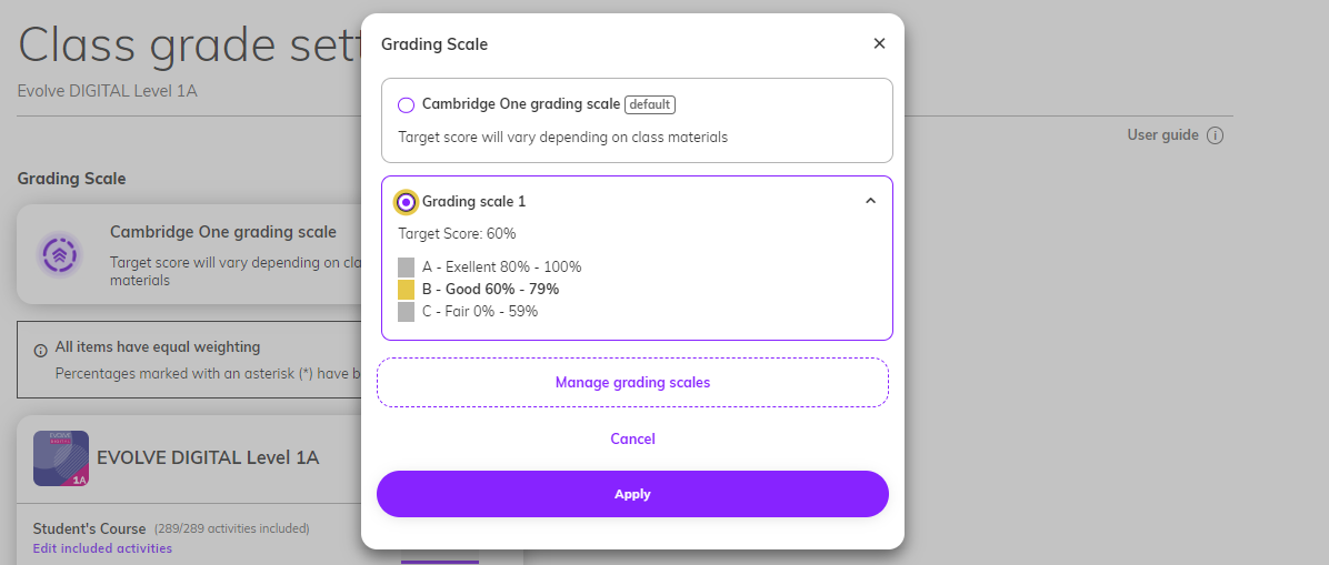 How do we apply a custom grading scale to classes Selecting Grading Scale.png