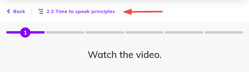 Screenshot highlighting the three-line button
