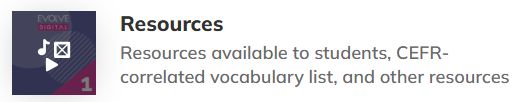 Screenshot of the 'Teacher's resources' icon under 'My library'