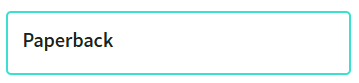 Screenshot of the 'Paperback' tag