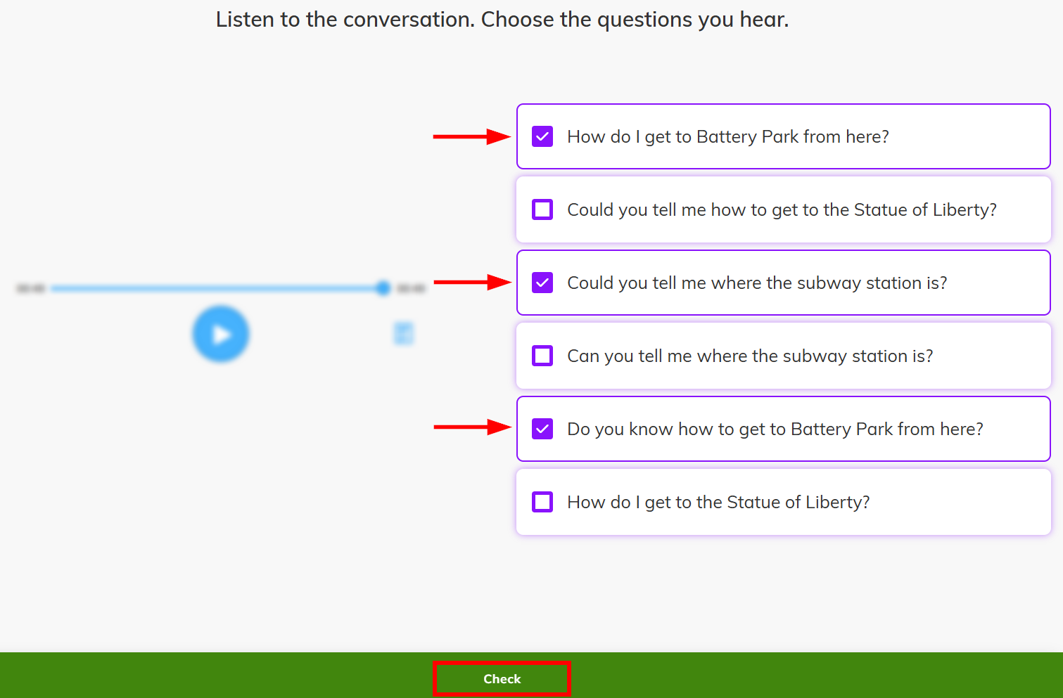 Why can’t I continue after selecting an answer in questions with ...