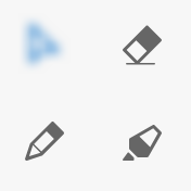 Screenshot of the drawing tools
