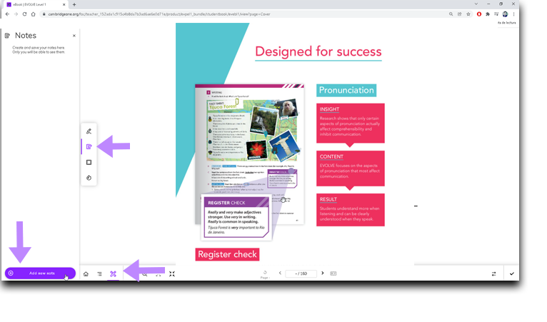Screenshot showing the path to add notes, highlighting the 'Add new note' button